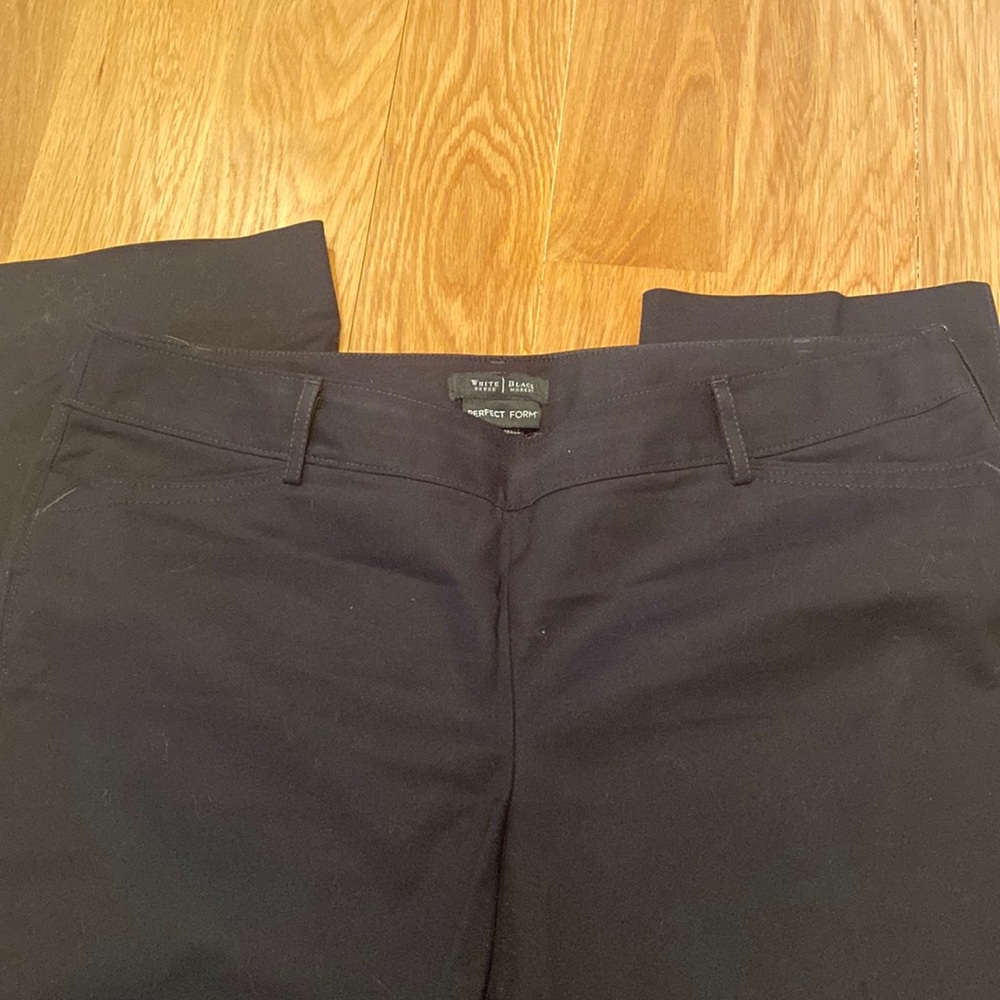 Black side zip pants